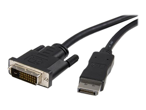 6FT DISPLAYPPORT1.2/DVI-D SINGLE LINK MALE/MALE CABLE - BLACK by StarTech.com Ltd. 6FT DISPLAYPPORT1.2/DVI-D SINGLE LINK MALE/MALE CABLE - BLACK by StarTech.com Ltd.