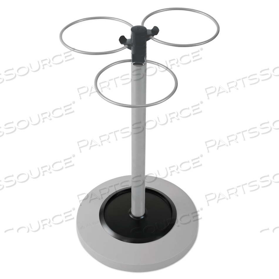 FLOWER UMBRELLA STAND, 13.75W X 13.75D X 25.5H, BLACK/SILVER by Alba