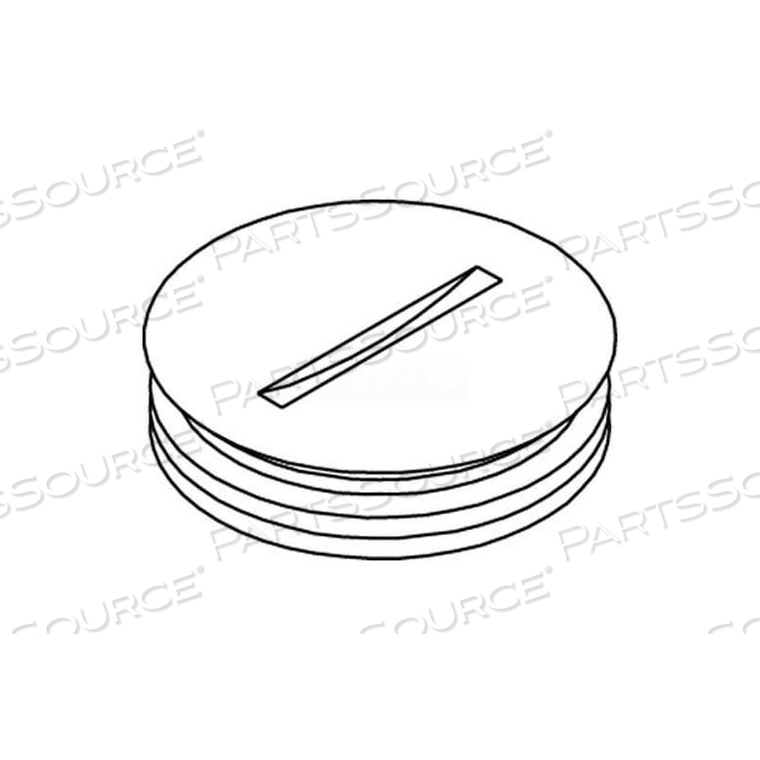 825A-1 FLOOR BOX 800 SERIES ABANDON PLUG, BRASS, 1" by Wiremold