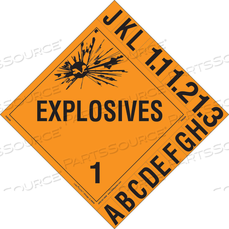 PG III PLACARD, WORDED, REMOVABLE VINYL, 25/PACK by Labelmaster