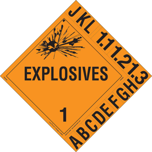 PG III PLACARD, WORDED, REMOVABLE VINYL, 25/PACK by Labelmaster