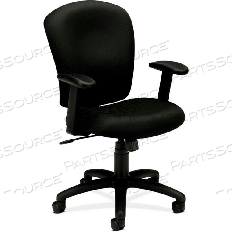 BASYX BY HON TASK CHAIR - FABRIC - MID BACK - BLACK 