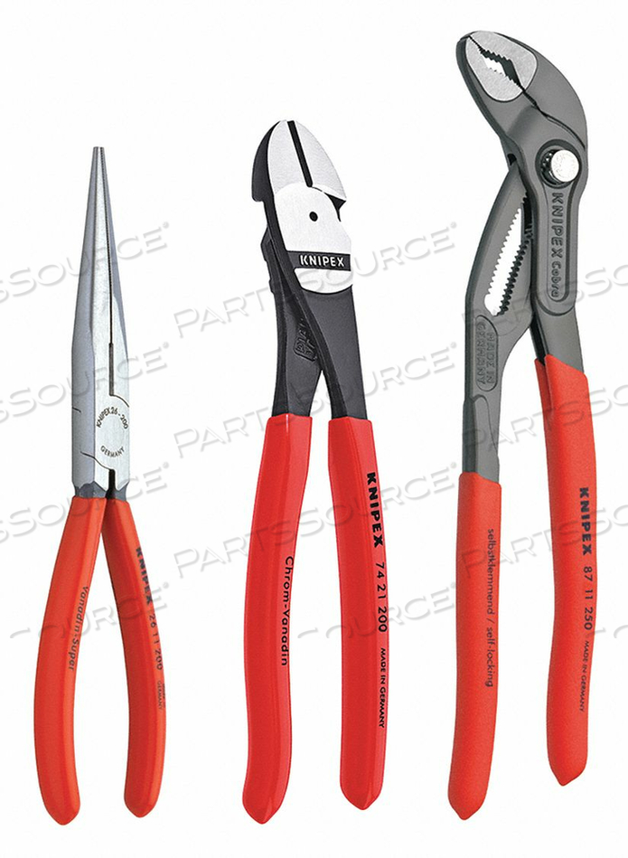 PLIER SET DIPPED 3 PCS by Knipex