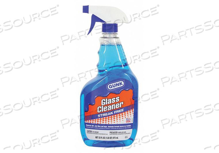 GLASS CLEANER CLEAR BLUE 33 OZ SIZE by Gunk