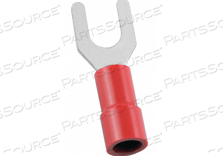 FORK TERMINAL STD #8 STUD RED PK100 by Power First FORK TERMINAL STD #8 STUD RED PK100 by Power First