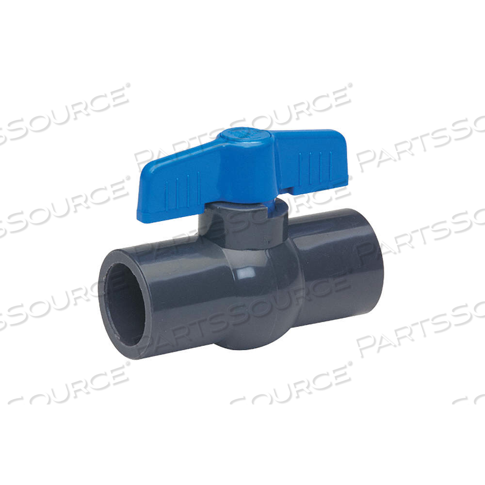 MANUAL TWO-WAY BALL VALVE, 1 IN, PVC, STRAIGHT, SOCKET X SOCKET, FULL PORT BALL PORT by Approved Vendor