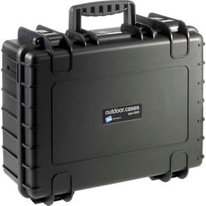 MEDIUM OUTDOOR WATERPROOF CASE W/ RECONFIGURABLE PADDED DIVIDER INSERT 18-1/2"LX14-1/2"W, BLACK by B&W North America