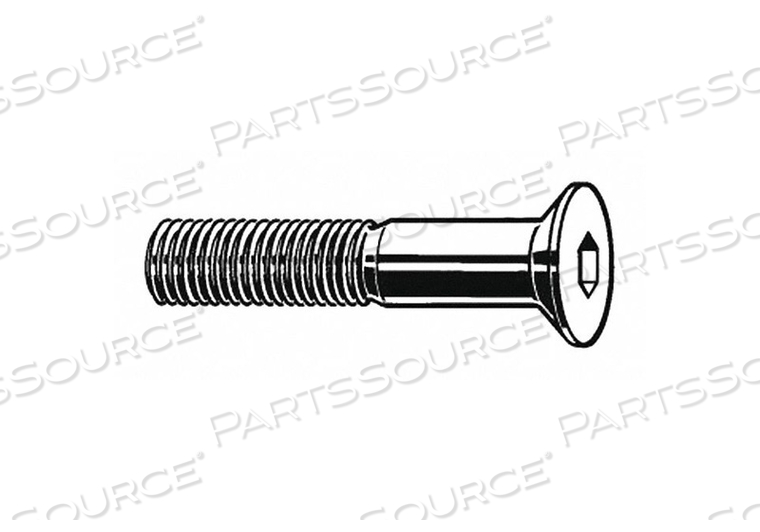SOCKET FLAT HEAD SCREW, M4-0.7 THREAD SIZE, 14 MM LG, FLAT, PLAIN, STAINLESS STEEL, 18-8 by Fabory