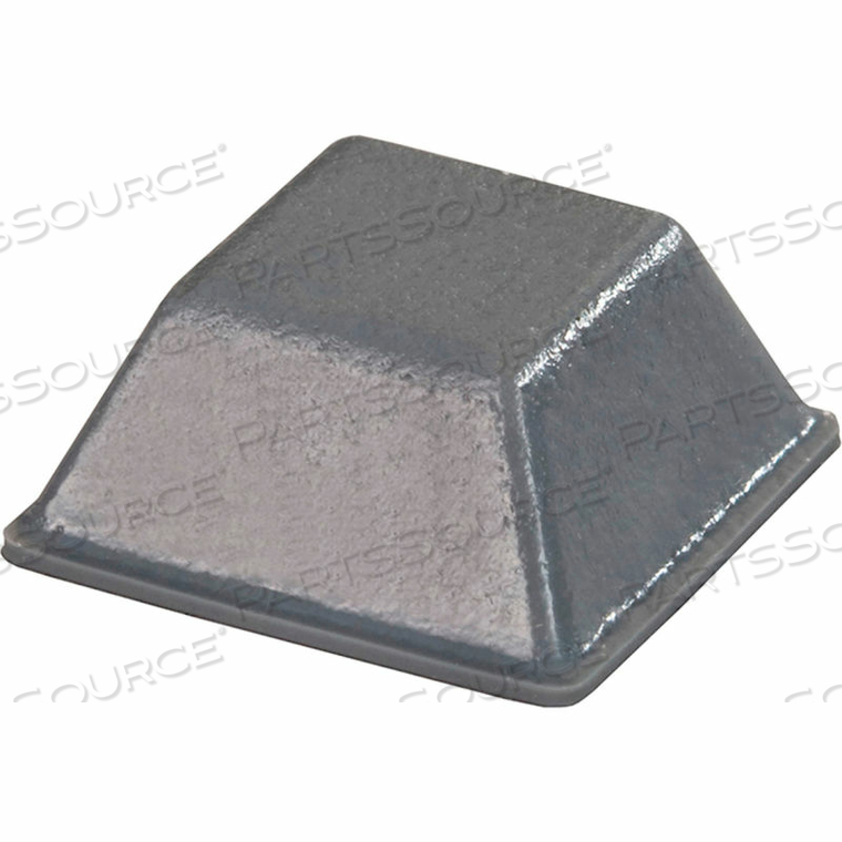 RUBBER BUMPER PAD FOR APPLIANCES - SQUARE - GRAY - 0.230" H X 0.500" W - BS03 - PKG OF 5000 