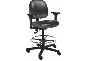 TASK CHAIR POLY BLACK 23 TO 33 SEAT HT by Cramer