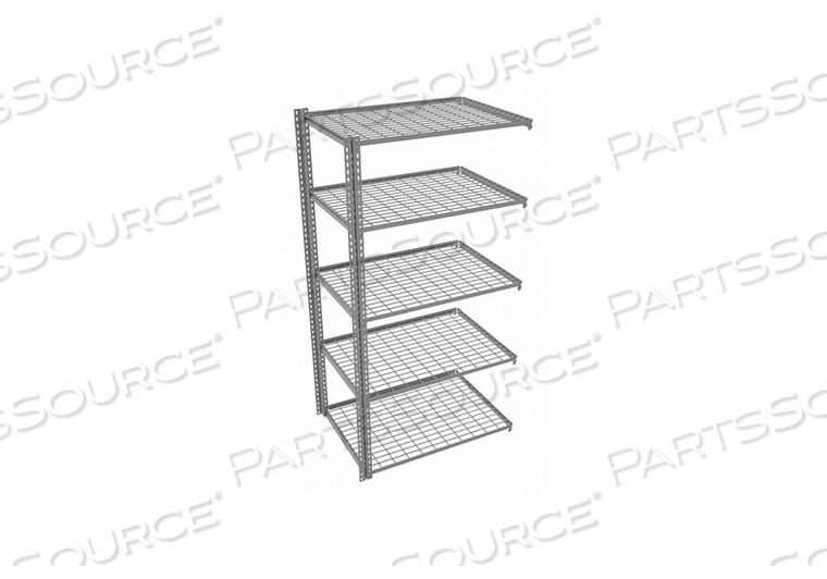 BOLTLESS SHELVING ADD-ON 84 H GRAY by Tennsco Corp.