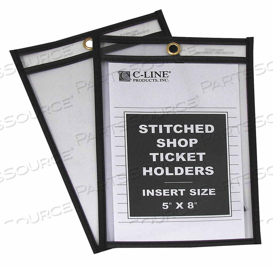HOLDER SHOP TICKET 2 SIDES 5X8 PK25 by C-Line