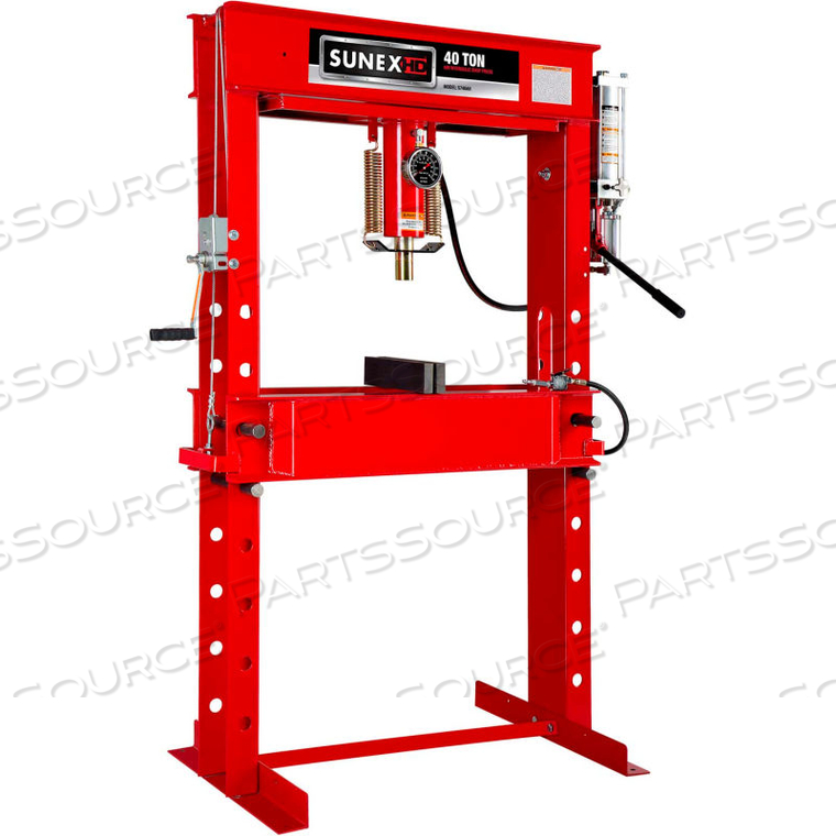 40 TON AIR/HYDRAULIC SHOP PRESS - FULLY WELDED by Sunex Tools