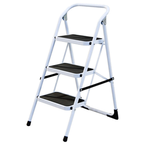 STEP STOOL, 3 STEPS, 3.1 FT OVERALL HT, 225 LB LOAD CAP, STEEL, 2.3 FT STANDING HT by Approved Vendor