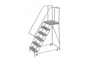 ROLLING LADDER 6 STEP ALUMINUM SERRATED by Tri-Arc ROLLING LADDER 6 STEP ALUMINUM SERRATED by Tri-Arc