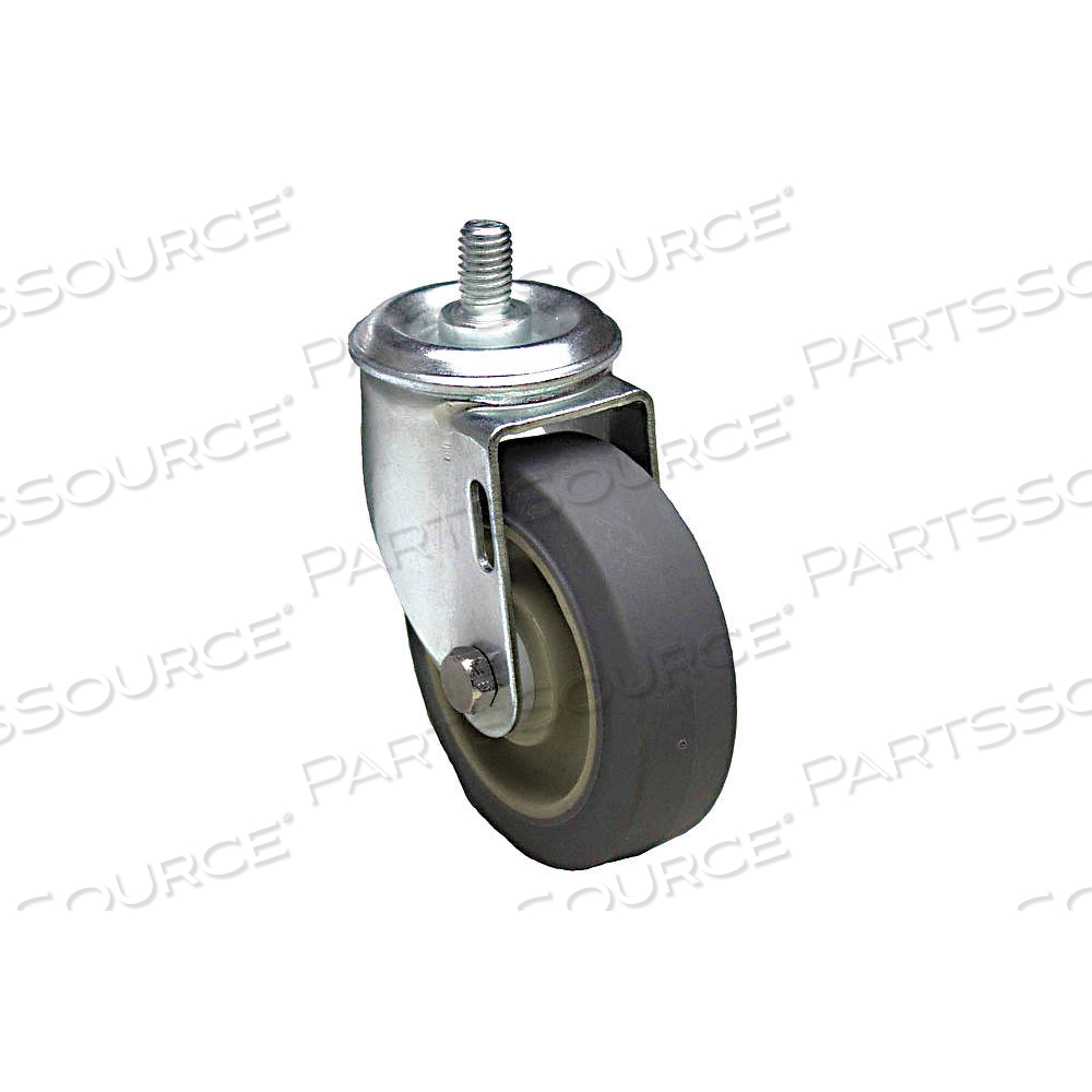 GENERAL PURPOSE THREADED STEM CASTER, 3 1/2 IN WHEEL DIA., 250 LB, SWIVEL CASTER by Approved Vendor