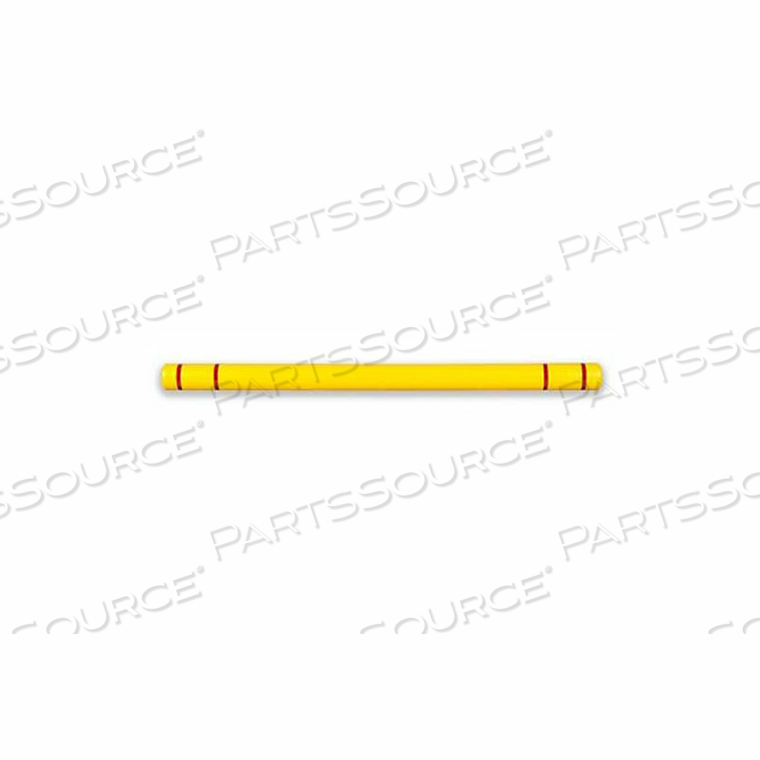 CLEARANCE BAR, 7"D X 96"L, YELLOW W/RED TAPE, NO GRAPHICS by Post Guard