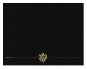 CERTIFICATE COVER BLACK GOLD PK5 by Great Papers