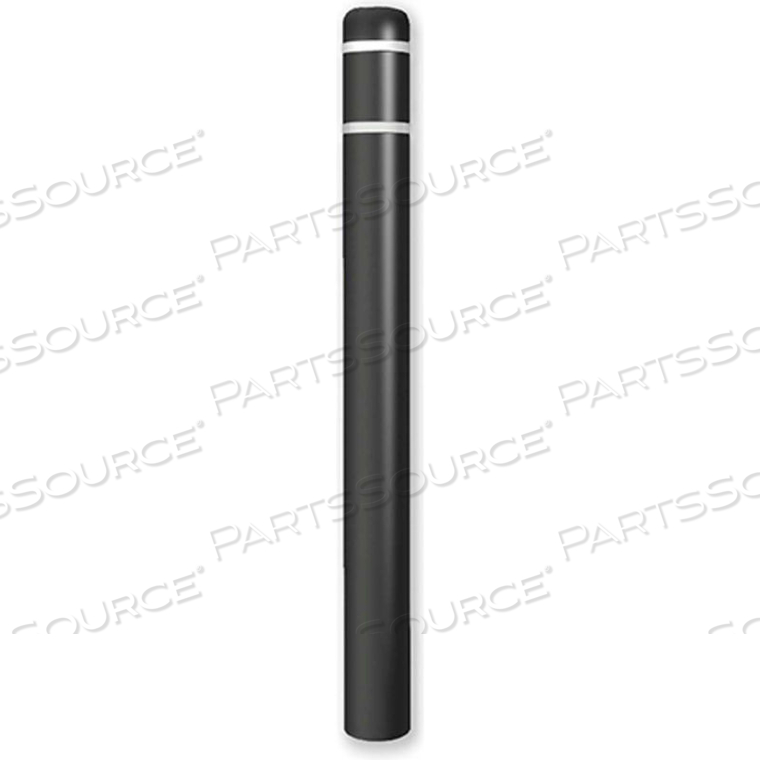 BOLLARD COVER 7"DIA. X 72" H, BLACK/WHITE TAPE by Post Guard BOLLARD COVER 7"DIA. X 72" H, BLACK/WHITE TAPE by Post Guard