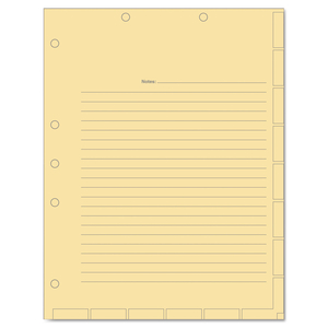 MEDICAL CHART INDEX DIVIDER SHEETS, UNTABBED, 11 X 8.5, MANILA, 400/BOX by Tabbies MEDICAL CHART INDEX DIVIDER SHEETS, UNTABBED, 11 X 8.5, MANILA, 400/BOX by Tabbies