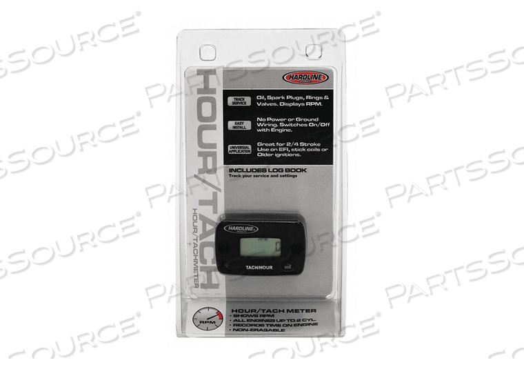 HOUR/TACH METER FOR GAS ENGINE 2 CYL by Hardline Products