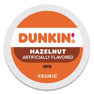 K-CUP PODS, HAZELNUT, 22/BOX by Dunkin Donuts