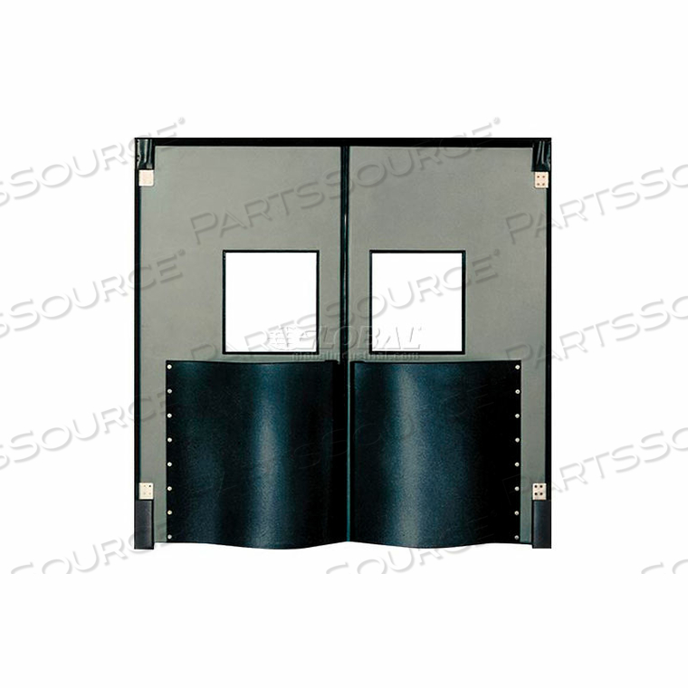 EXTRA HD DOUBLE PANEL TRAFFIC DOOR 8'W X 8'H METALLIC GRAY by Chase Industries, Inc. EXTRA HD DOUBLE PANEL TRAFFIC DOOR 8'W X 8'H METALLIC GRAY by Chase Industries, Inc.