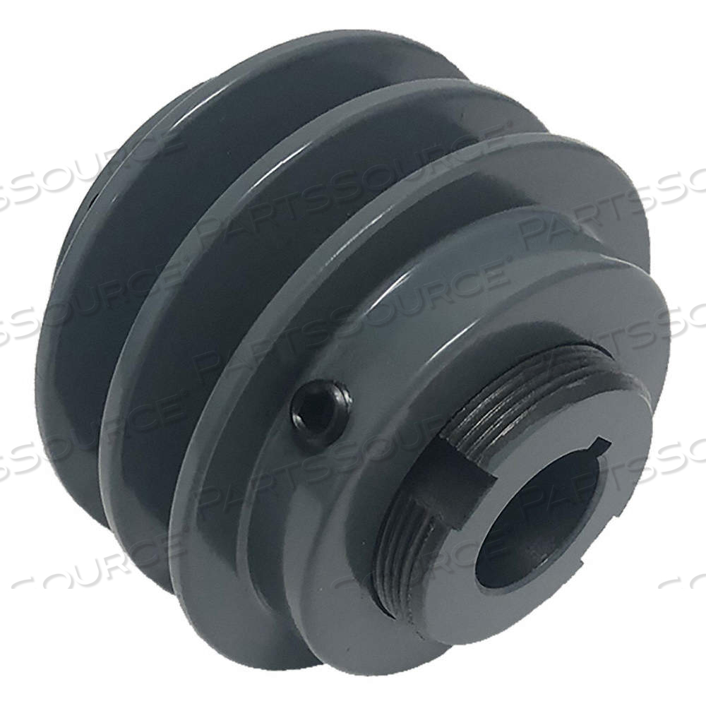 VARIABLE PITCH V-BELT PULLEY, 2 GROOVE, 7.5 IN OUTSIDE DIA, 1 5/8 IN BORE DIA by Browning VARIABLE PITCH V-BELT PULLEY, 2 GROOVE, 7.5 IN OUTSIDE DIA, 1 5/8 IN BORE DIA by Browning