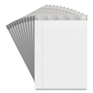 NOTEPADS, WIDE/LEGAL RULE, 50 WHITE 8.5 X 11.75 SHEETS, 12/PACK by TRU RED NOTEPADS, WIDE/LEGAL RULE, 50 WHITE 8.5 X 11.75 SHEETS, 12/PACK by TRU RED