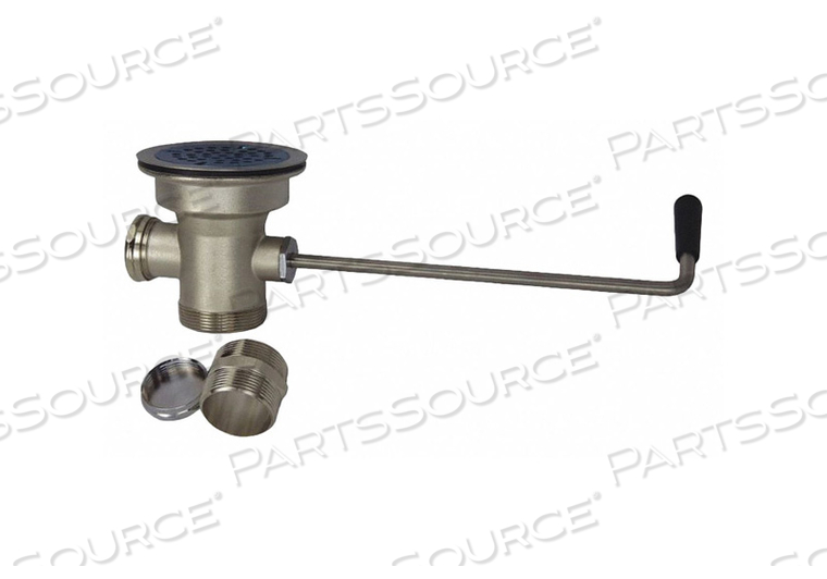 SINK DRAIN 2 D BRASS CHROME by Dominion Commercial Faucets