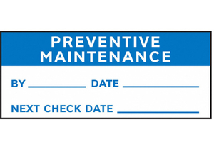 INSPECTION LABEL ENG MAINTENANCE PK350 by Strance, Inc.