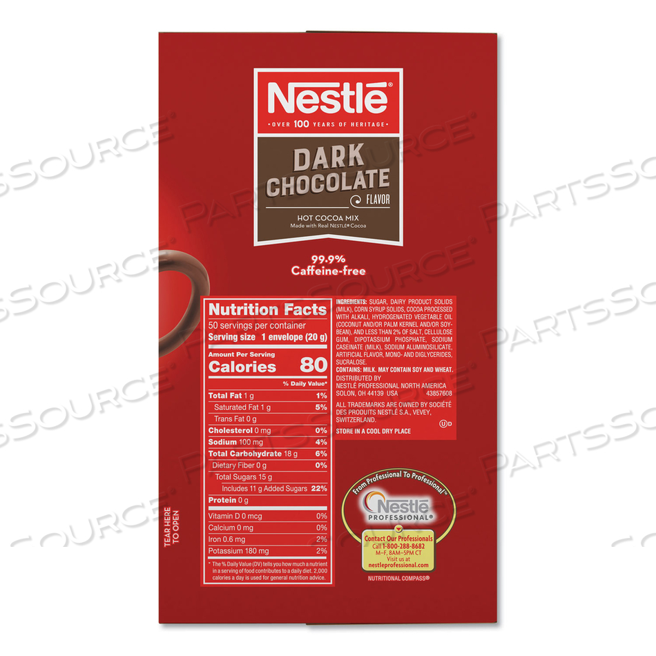 HOT COCOA MIX, DARK CHOCOLATE, 0.71 OZ by Nestle HOT COCOA MIX, DARK CHOCOLATE, 0.71 OZ by Nestle