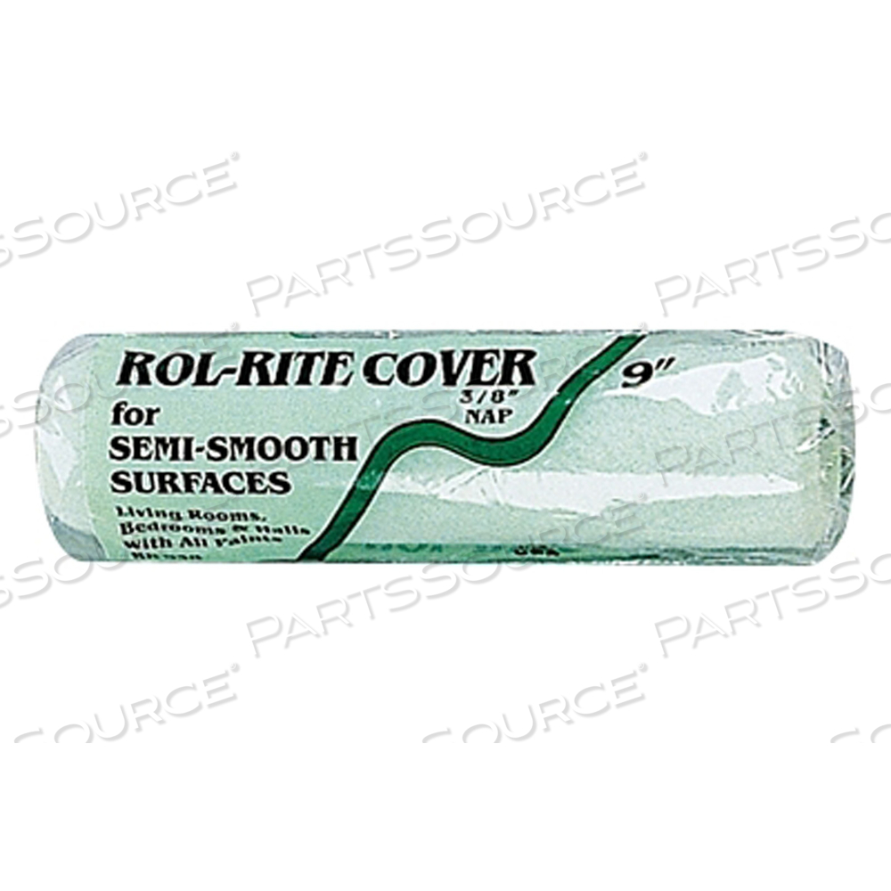ROL-RITE ROLLER COVERS, 3 IN, 3/8 IN NAP, KNIT FABRIC by Linzer Products ROL-RITE ROLLER COVERS, 3 IN, 3/8 IN NAP, KNIT FABRIC by Linzer Products