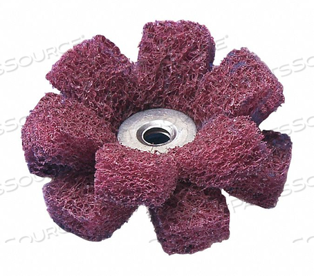 SATIN FINISHING STAR EYELET 3" ALUMINUM OXIDE VERY FINE by Superior Abrasives