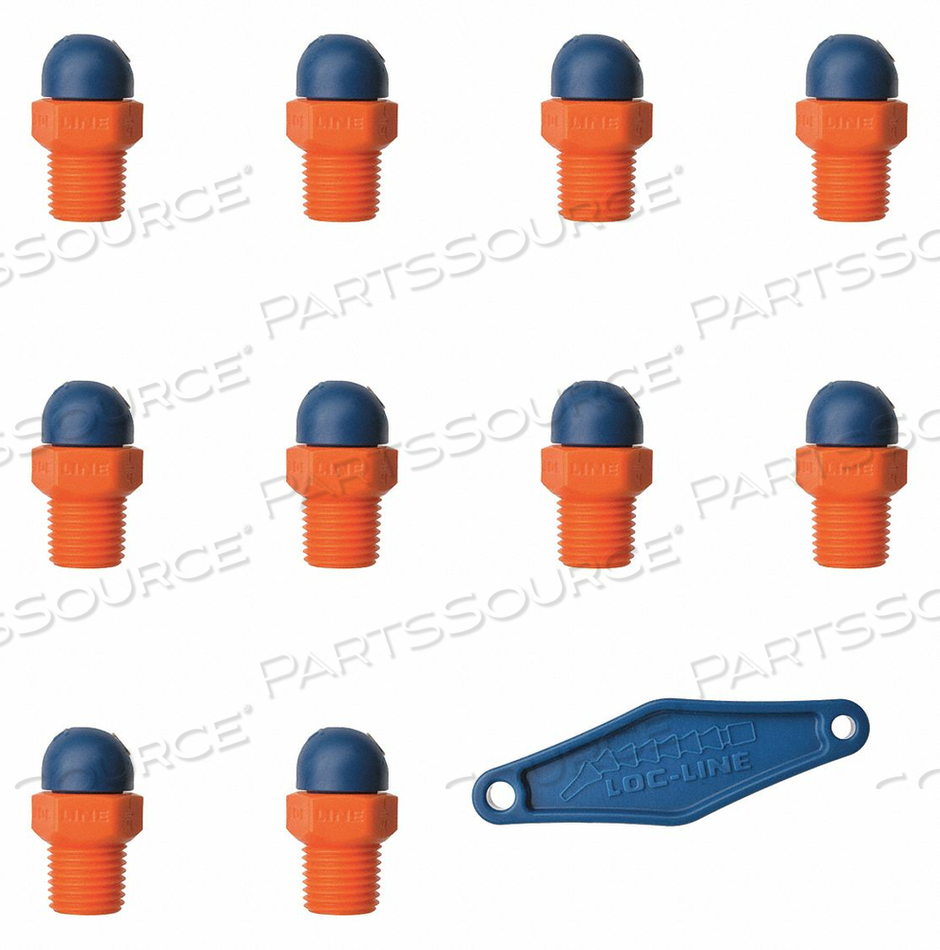 NOZZLE CT STYLE 0.086IN.DIA PK10 by Loc-Line