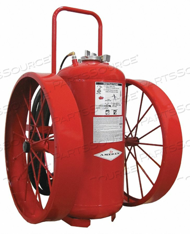 WHEELED FIRE EXTINGUISHER 300 LB 50 FT by Amerex WHEELED FIRE EXTINGUISHER 300 LB 50 FT by Amerex