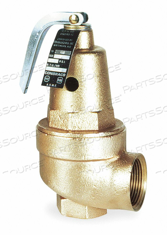 SAFETY RELIEF VALVE 1-1/4 IN 150 PSI by Apollo Valves (a Conbraco Company)
