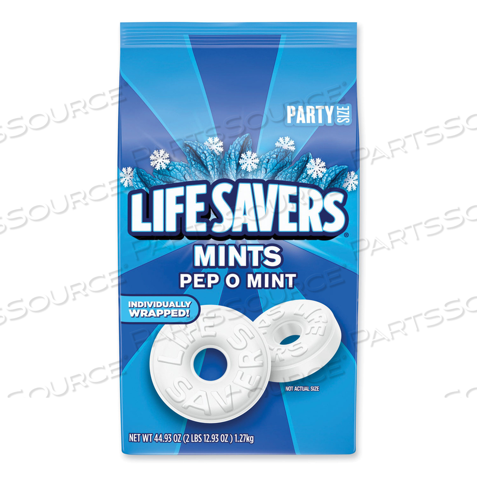 HARD CANDY MINTS, PEP-O-MINT, 44.93 OZ BAG by Lifesavers