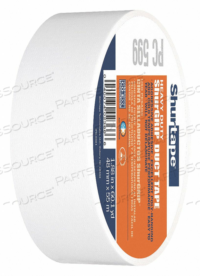 DUCT TAPE 55M L WHITE by Shurtape DUCT TAPE 55M L WHITE by Shurtape