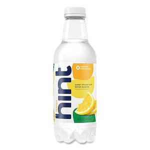 FLAVORED WATER, LEMON, 16 OZ BOTTLE, 12 BOTTLES/CARTON by hint