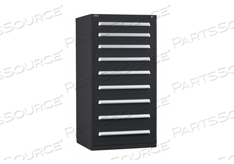 G8303 MOD DRAWER CAB 59 H 9 DRAWER BLACK by Stanley Vidmar G8303 MOD DRAWER CAB 59 H 9 DRAWER BLACK by Stanley Vidmar