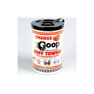 ORANGE RUFF TOWELS, 72 WIPES/CAN, 6 CANS by Goop