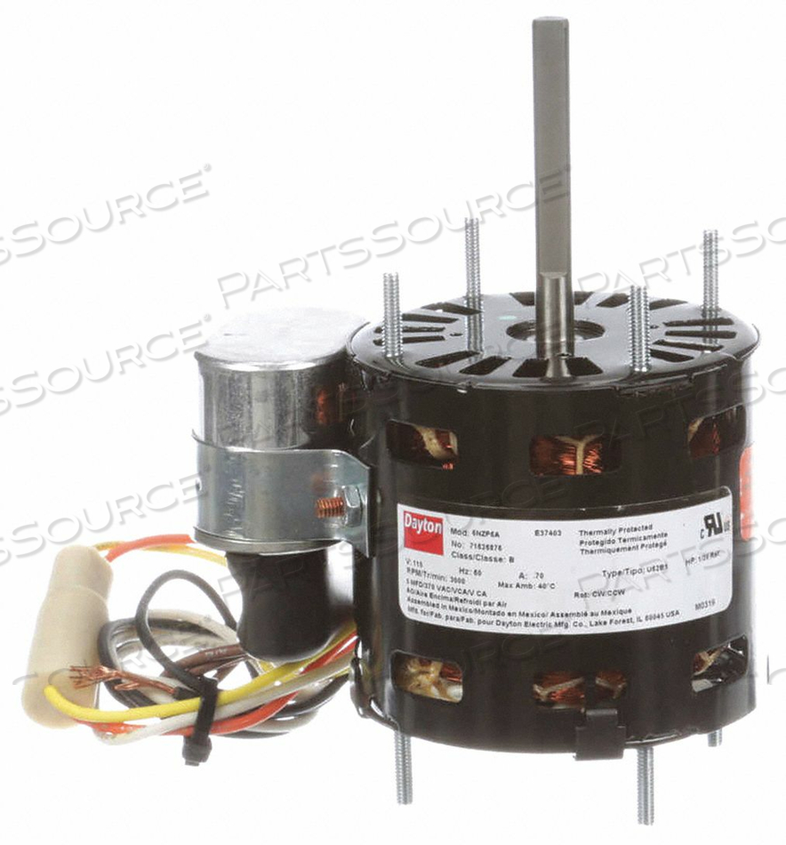 HVAC MOTOR 1/20 HP 3000 RPM 115V 3.3 by DAYTON ELECTRIC MANUFACTURING CO HVAC MOTOR 1/20 HP 3000 RPM 115V 3.3 by DAYTON ELECTRIC MANUFACTURING CO