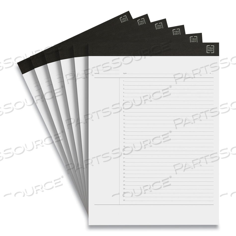 NOTEPADS, PROJECT-MANAGEMENT FORMAT, 50 WHITE 8.5 X 11.75 SHEETS by TRU RED NOTEPADS, PROJECT-MANAGEMENT FORMAT, 50 WHITE 8.5 X 11.75 SHEETS by TRU RED
