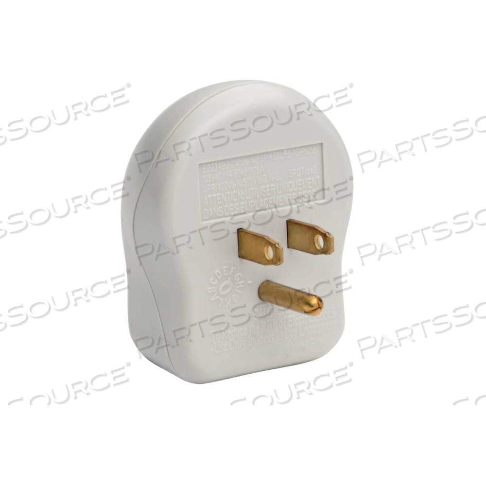 SURGE PROTECTOR WALLMOUNT DIRECT PLUG IN 120V 1 OUTLET 600 JOULE by Tripp Lite SURGE PROTECTOR WALLMOUNT DIRECT PLUG IN 120V 1 OUTLET 600 JOULE by Tripp Lite