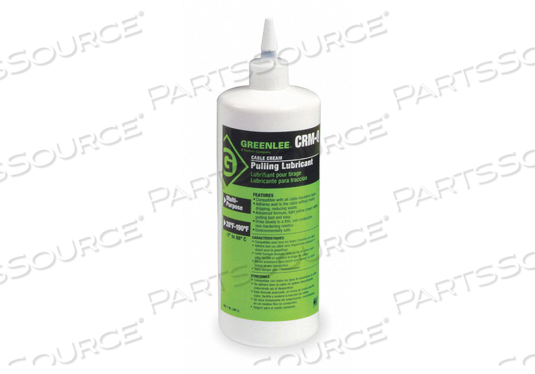 PULLING LUBRICANT CREAM 1 QT by Greenlee PULLING LUBRICANT CREAM 1 QT by Greenlee
