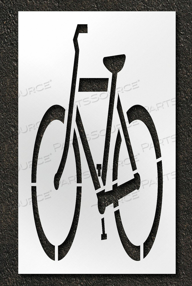PAVEMENT STENCIL BIKE LANE - MUTCD 72 IN by RAE Products & Chemicals Corp.