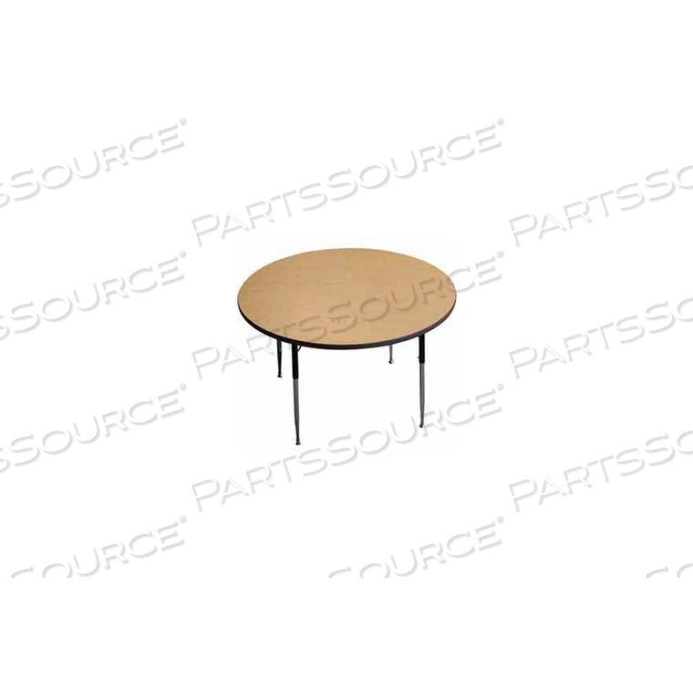 ADA ACTIVITY TABLE - ROUND - 42" DIAMETER, ADJ. HEIGHT, LIGHT OAK 