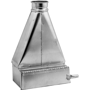 QF FLOOR SWEEP, 6" DIA, GALVANIZED STEEL by Nordfab LLC