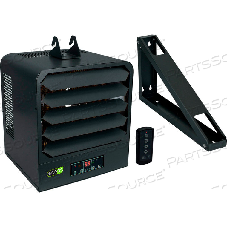 ECO UNIT HEATER W/ BRACKET, REMOTE AND THERMOSTAT 240V 15KW 1 PH by King Electric Mfg ECO UNIT HEATER W/ BRACKET, REMOTE AND THERMOSTAT 240V 15KW 1 PH by King Electric Mfg
